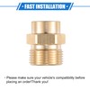 VekAuto M14x1.5 to 15mm M22x1.5 Female to Male Adapter Brass