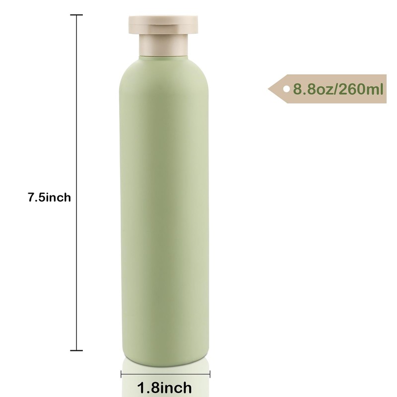 Cosywell Squeeze Bottles with Flip Cap 8.8OZ Plastic Refillable Travel