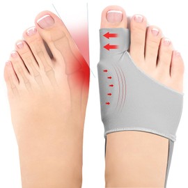 hamtima Bunion Corrector for Women & Men – 1 Pair Big Toe Straightener with Soft Gel Pads, Comfortable Toe Separator for All-Day Wear, Bunion Relief for Hallux Valgus, Washable, Fit Left & Right Foot