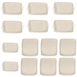 Only choice 14-Piece Waterproof Outdoor Patio Cushion Covers with Zipper - Replacement for 7 Pieces 6 Seater Outdoor Furniture Sofa Covers Only for Sofa, Couch, Furniture (Cover ONLY)