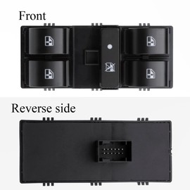 KASturbo Power Window Regulator Switch Electric Window Regulator Button with Panel Suitable for Fiat Doblo 2010-2022 73549868600