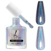 LOPHE Glitzer Nagellack, Nagellack Holographic Glitter Reflective, Schnelltrocknend Shimmer Nagellack,