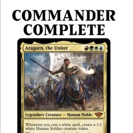 Secret Commander Deck, sleeved and comes in a deck box with two booster packs!