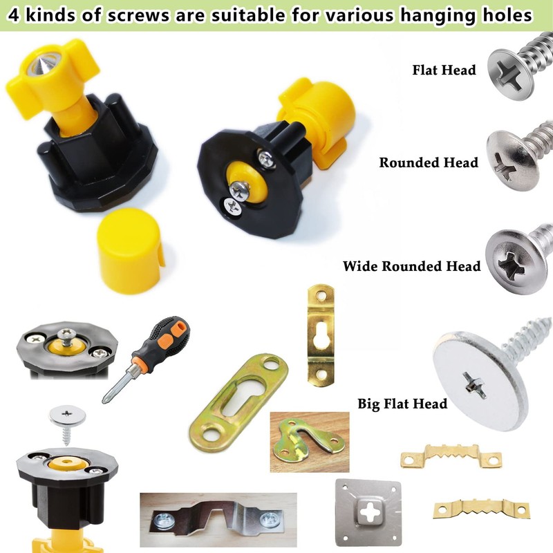 DIKOO Picture Hanging Keyhole Mark Hole and Leveling Kit for