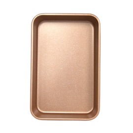 casaWare Toaster Oven Baking Pan 7 x 11-inch Ceramic Coated Non-Stick (Rose Gold Granite)