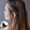 Coufce 24 Pcs Mini Claw Clip Frosted Black Tiny Hair
