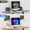 Suptek Speaker Wall Mounts - Dual Speaker Stands for Surround