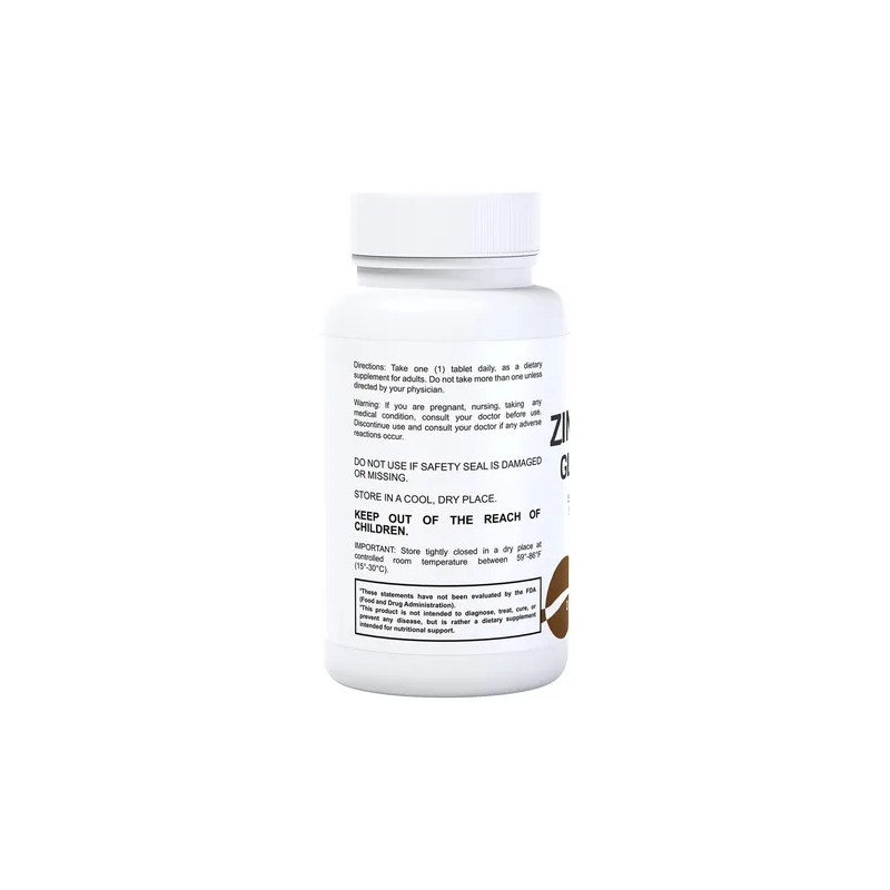 Hallusa Natural Zinc 25 Mg Gluconato 60 Tabletas , ,