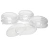 Homeford Fillable Plastic Clear Oval Ornament, 4-1/4-Inch, 12-Count