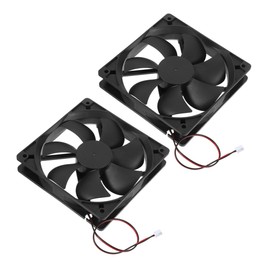 CIYODO 2pcs Dc Computer Case Cooling Fans Silent High Airflow Dual Ball Bearing Design Easy Installation for Versatile Compatibility with PC Servers and Laptops