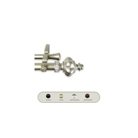 HomeStock Classic Comfort Single Curtain Rod, Light Gold, 120-170 Inch- Versatile Double Curtain Rod Set with Adjustable Length, Ideal for Layering Curtains, Decorative Double Drapery Rods