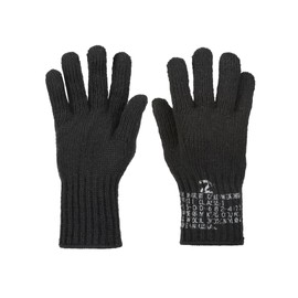 M MCGUIRE GEAR US Men's Wool Winter Gloves, Nylon Blend Glove Liners, Warm Gloves for Cold Weather, Running, Skiing, Snowboarding, and Winter Sports (Large, Black)