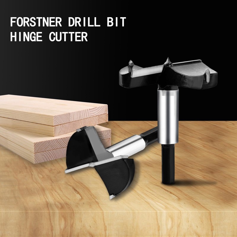 hsawbit 40mm Forstner Drill Bit Hinge Cutter Carbide Tipped Forstner