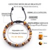 Energy Healing Stone Tiger Eye Bracelet for Men, Natural Men