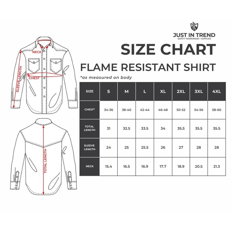 Flame Resistant FR Welding Shirt - 100% C - 9