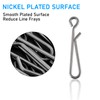 Dr.Fish 50 Pack Fast Fishing Snap Clips Stainless Steel Hanging