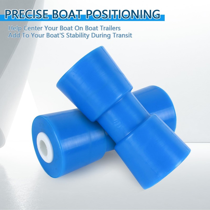ORLANG 2 Pack 8 Inch Heavy Duty Boat Trailer Roller,Polyurethane