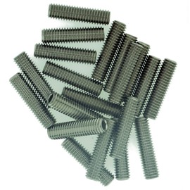 M8 (8mm x 20mm) Hex Socket Grub Screw (Flat Point) - Stainless Steel (A2) (Pack of 20)
