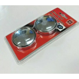 D&D 2PC CONVEX 360 CHROME BLIND SPOT WIDE ANGLE REAR VIEW MIRROR CAR TRUCK  JH-027CR