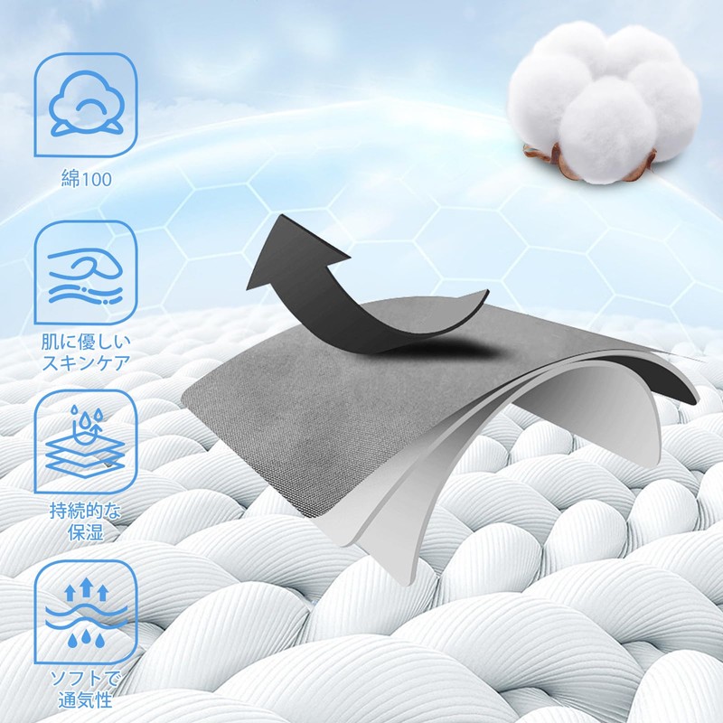 DONFRI 2 Pairs Cotton Gloves, Sleep Gloves, Rough Hand Care,