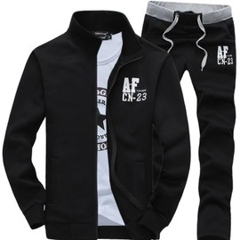 Aspersio Men's Cool Warm Fleece Sweatshirt, Setup, No Hood, Street Fashion Jersey, smoke black