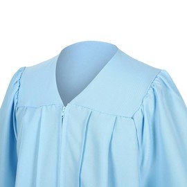 D DODOU Unisex Matte Graduation Cap and Gown Tassel Package for High School and Bachelor (Standard, Sky Blue, 54)