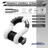 AUTMATCH D Ring Shackle 3/4" Shackles (2 Pack) 41,887Ibs Break