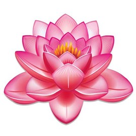 Pink Lotus Beautiful - 12" Vinyl Sticker Waterproof Decal