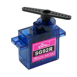 Stemedu 10PCS SG92R 9g Micro Servo Motor Mini Small Analog Servos Motor Metal Gear for Arduino RC Model Car Airplane Robot (Controlled Angle 180 Degree)