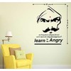 Wallstick Learn to Angry wallstickers (Vinyl 70 cm x 50