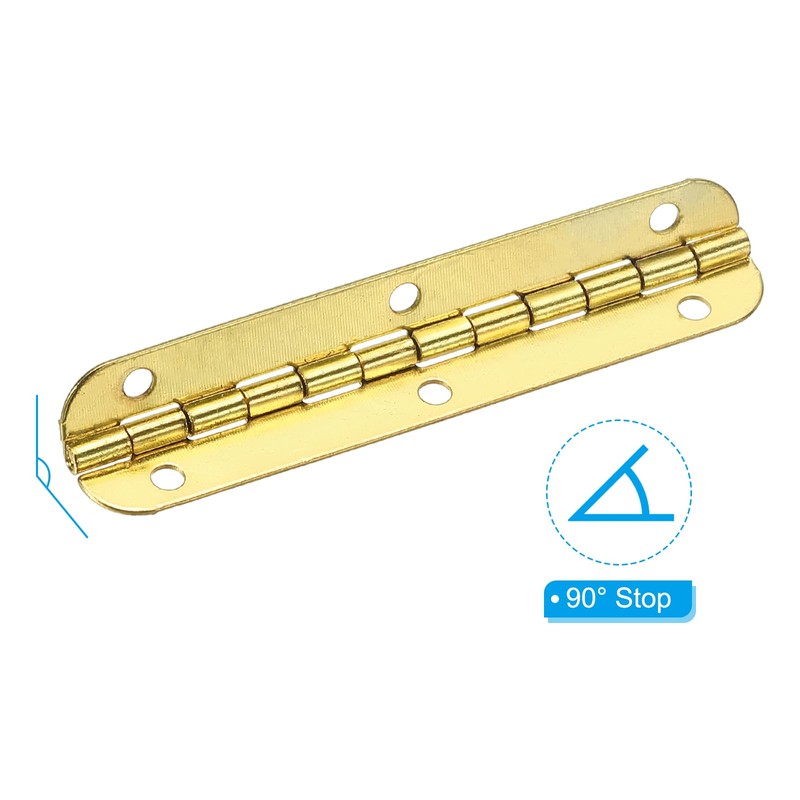 PATIKIL 6pcs Small Piano Hinges 2.6" x 0.6" Mini 90