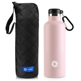 FJbottle Water Bottle, 25.4 fl oz (750 mL), Vacuum Insulated, Heat/Cold Retention, 2nd Gen, Sports Bottle, Direct Drinking, Stainless Steel Bottle, For Sports Drinks, w/Water Bottle Cover, For Boys/Girls/Adults/Children, Pink