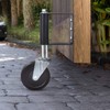 Ronlap Spring Loaded Gate Caster, Heavy Duty Ageing Resistance Rubber