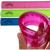 Flexible Ruler 3 Pack - 30cm Translucent Shatterproof Flexi -