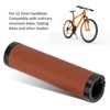 Bike Grips Shockproof Prevent Slip Soft Fiber Leather Handlebar Grips