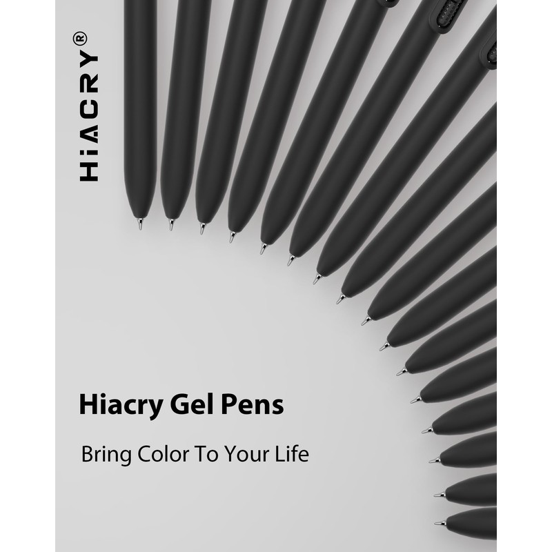 Hiacry 16 Pcs Gel Pens - 0.7mm Fine Point Smooth