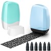 KOEYLE 2 Pack Confidential Roller Stamp with 6 Pack Refills
