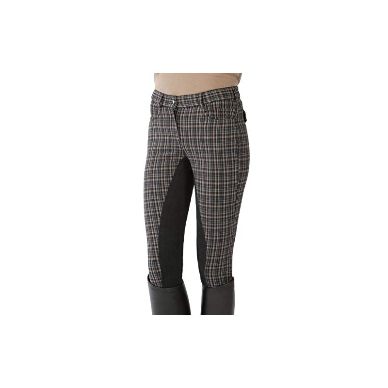 PFIFF Anna Womens Riding Breeches - 140, Multi-Coloured (Black/Brown)