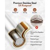 Orimade Corner Shower Caddy with 2 Hooks Wall Mounted Metal