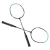 2PCS Badminton Rackets Iron Alloy Frame Integrated Shuttlecock Racquets for