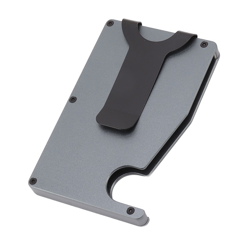 Minimalist Card Holder Aluminum Alloy Auto Ejected Anti Theft Credit