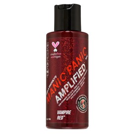 MANIC PANIC MANIC PANIC Vampire Red Amplified Semi-Permanent Hair Dye - Deep Blood Red Shade Can Give Burgundy Tones to Unbleached Hair - Works on Dark & Light Shades - Vegan, PPD & Ammonia Free (4oz)