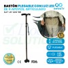 Infinity Bastón Infinity Luz Led 4 Apoyos Plegable Base Articulada