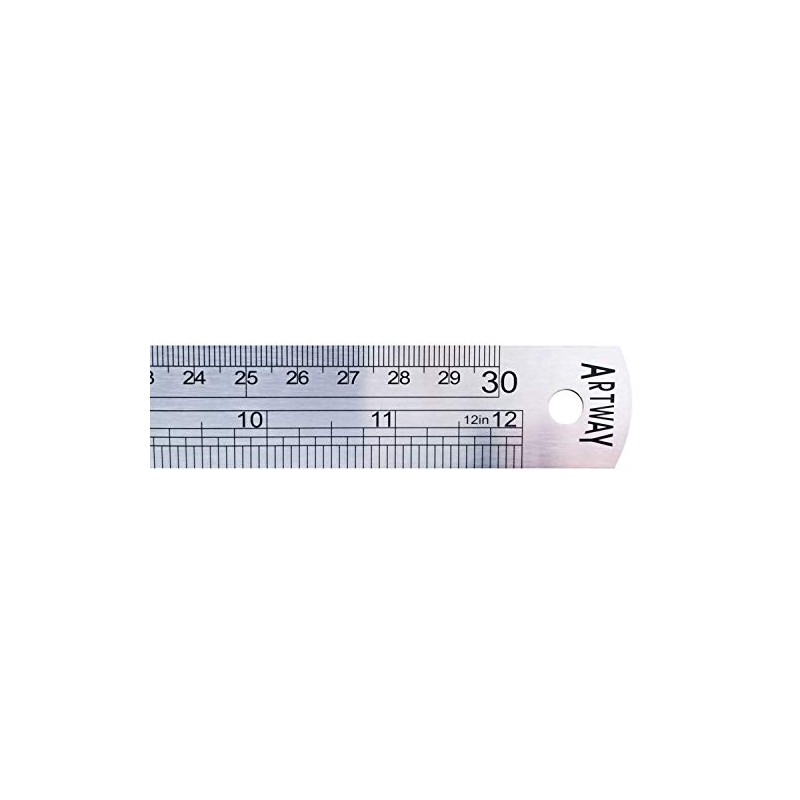Artway Stainless Steel Ruler - 30cm
