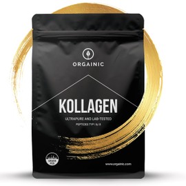 ORGAINIC Collagen Powder (700 g) - Certified Grazing - Collagen Powder - Collagen Hydrolysate Type 1 & 3 - Good Solubility - Collagen High Dose
