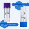 CryoKING 0.5ml Cyogenic Vials, Cryogenic Vials with External Thread Blue