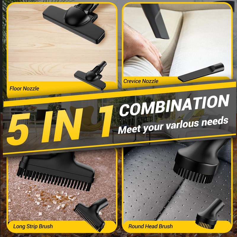 LITEKON Cordless Vacuum Compatible with 𝗗𝗘-𝗪𝗔𝗟𝗧 20V Max Battery (No