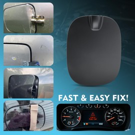 84745968 Fuel Filler Door Cover for Chevy Silverado 1500 2019 2020 2021 2022 2023 2024 5.8 ft truck bed, Black Gas Tank Door OEM Direct Replacement Assembly