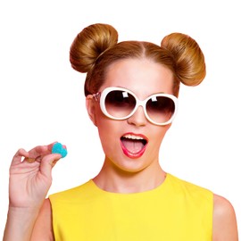 Fruidles Valentine's Share The Love Gummi Heart Candy Holiday Treats, BlueRaspberry, Watermelon, Mango, Green Apple, Orange, Grape, Pineapple Delicious Gummy Candy, Fun and Festive Snacking, Party Favor (1 Pound)