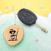 Promotech Mickey the Wizard Handmade Laser Engraved Unique Wooden Keyring